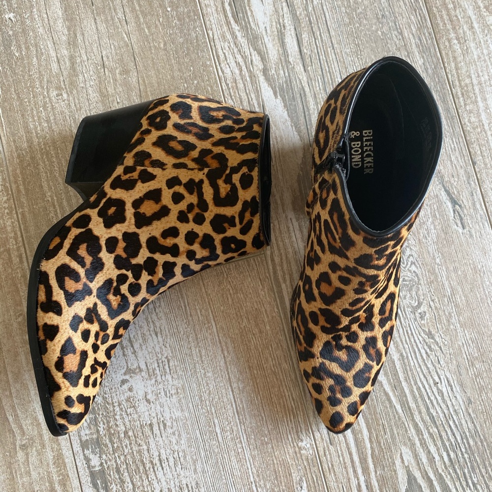 Bleecker & Bond Leopard Print Booties